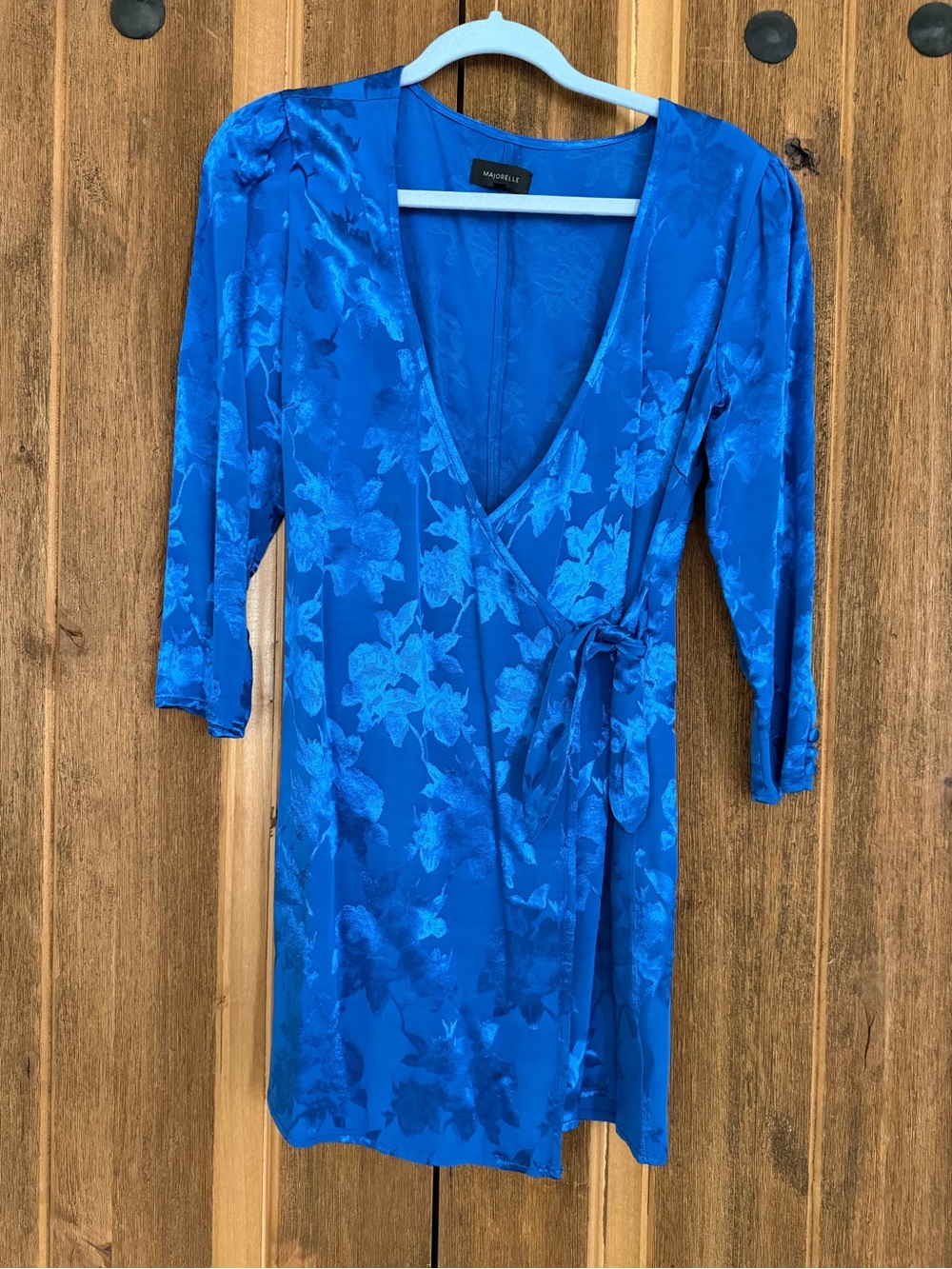 NWOT Majorelle Elle Blue Floral Wrap Dress